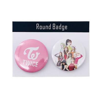 

2PCS Fashion BLACKPINK TWICE Badges GOT7 TXT SEVENTEEN Brooch Chest Pin Jewelry