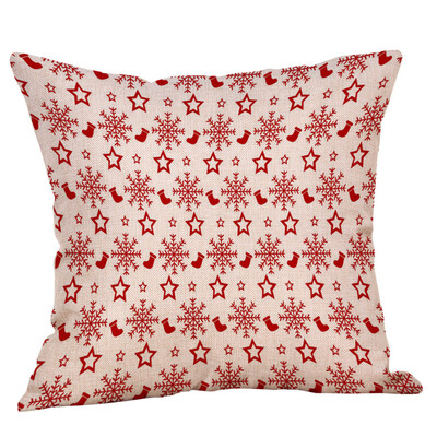 

Tailored Christmas Pillow Case Glitter Cotton Linen Sofa Throw Cushion Cover Home Decor
