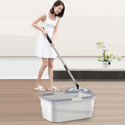 

Gobestart Rotating Mop Bucket Floor Cleaning System With 3 Microfiber Mop Heads