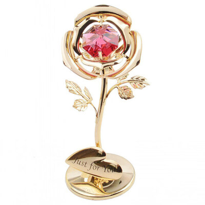 

Just For You Rose Flower Rhinestone Table Decor Freestand Valentines Day Gift