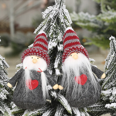 

〖Follure〗Christmas Plush Santa Old Man Doll Ornaments Creative Gift Xmas Tree Decoration
