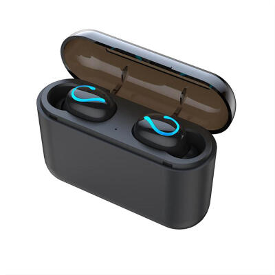 

HQB-Q32 Bluetooth 50 Wireless Earphones TWS Water Resistant Noise Reduction Stereo Earbuds With Mic Charging Case