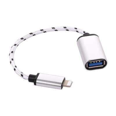 

Lightning OTG Cable Lightning Male to USB30 Adapter Data Transfer Cord for iPhoneSilver