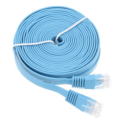 

High Quality 25m8202ft Blue High Speed Cat6 Ethernet Flat Cable RJ45 Computer LAN Internet Network Cord
