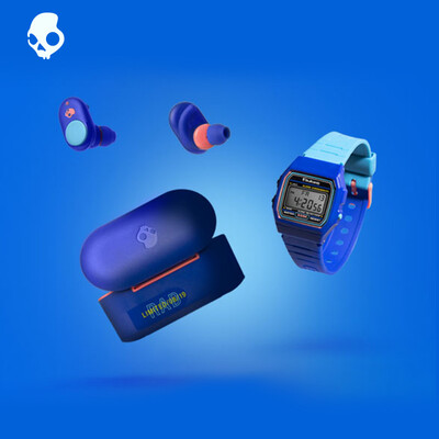 

Shantou Skullcandy PUSH true wireless headset in-ear headphones Bluetooth headset business call fashion earbuds blue limited edition suit