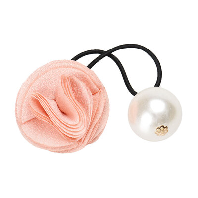 

〖Follure〗1PC Hair Ring For Women Girl Flower Rose Pearl Hair Tie Head Hair Accessory LG