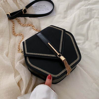 

Foreign air bag girl 2019 new student fashion bag oblique satchel girl leisure chain single shoulder bag