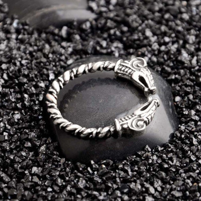 

3 Colours Punk Gothic Viking Fenrir Wolves Rings Norse Oath Men Finger Ring