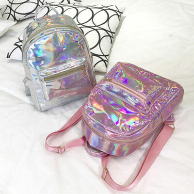 

Women Laser Bags Backpack Girl School Shoulder Bag Rucksack Leather Travel Bags