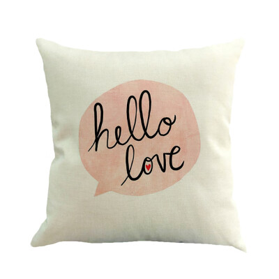 

Siaonvr Happy Valentines Day Throw Pillow Case Sweet Love Square Cushion Cover