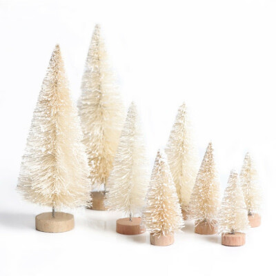 

8PCS Mini Christmas Tree Set Simulation Christmas Tree Table Decoration Festive Party Supplies New Year Xmas Trees