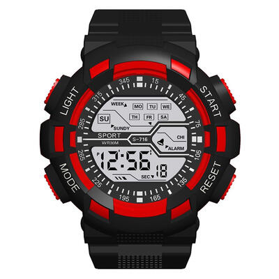 

Waterproof Digital Watch Unisex TPU Strap Luminous Electronics Wristwatch