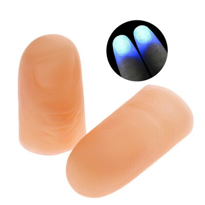 

2PCSset LED Light Up Finger Halloween Thumbs Light Multi Color Magic Prop Party Bar Show Lamp Glowing Fingers