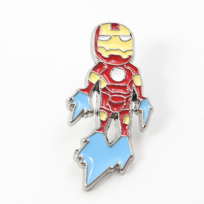 

Super hero Pose Metal Enamel Pin 1 pack