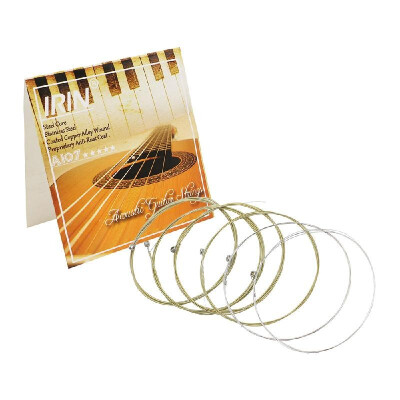 

Acoustic Folk Guitar Strings Replacement Full Set 6pcs011-052 Steel Core Copper Alloy Wound with End Ball Medium Tension