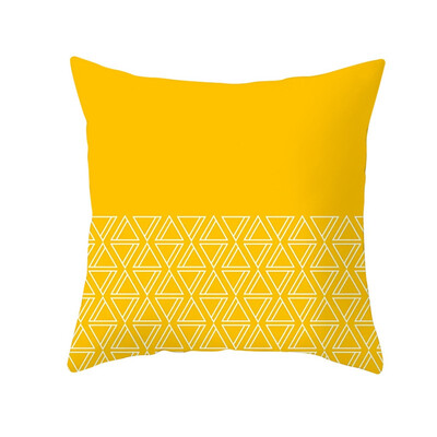 

〖Follure〗Yellow Polyester Pillow Case Sofa Car Waist Throw Cushion Cover Home Decoration