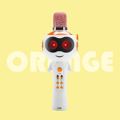 

L838 Kids Wireles-s Microphone Karaokes Player BT42 Speaker Treasure Magic Sound Singing Toy Portable Lightweight Birthday Party