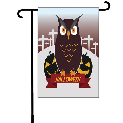 

Toponeto Halloween Bat Pumpkin Witch Garden Banner Home Decoration Banner 30x45cm