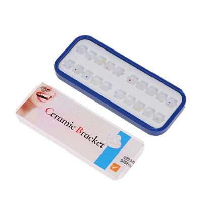 

Dental Ceramic Bracket Invisible Bracket MBT 022 3-4-5 with Hook Oral Correction Bracket Orthodontic Braces Orthodontic Tools