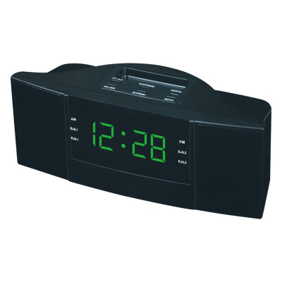 

ABS 2 in 1 LED Digital Desktop Clock with FM AM Radio FunctionEU Plug 220V Radio Clock