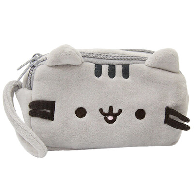 

〖Follure〗Cat Pencil Case Cute Plush Pen Bag Makeup Pouch Cosmetic Bag Kid Stationery Gift