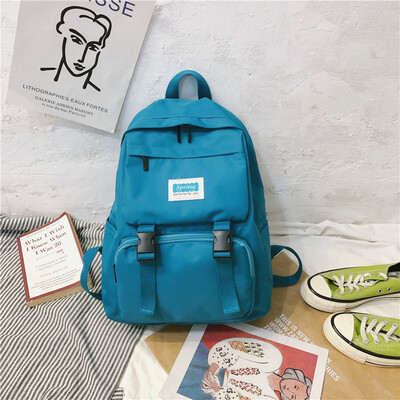 

Womens backpack in Korean version of the ancient schoolbag style female high school students shoulder bag female campus fashion b