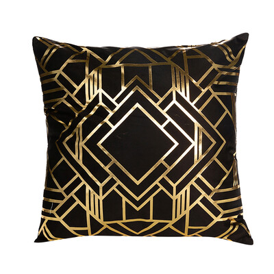 

Siaonvr Polyester Gold Letter Pillow Case Cover Sofa Car Waist Cushion Cover Home Decor