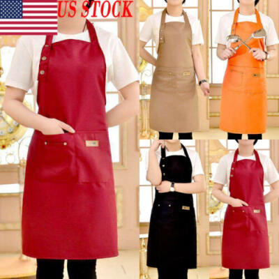 

Waterproof Aprons Women Cute Cartoon Apron Kitchen Restaurant Cooking Bib Aprons