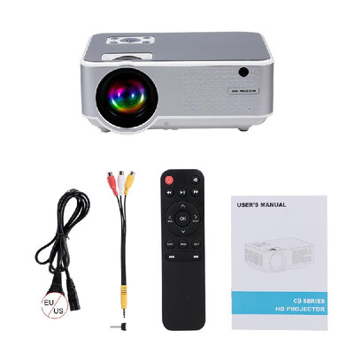 

720p Projector LED Light USB HDMI AV VGA Port For Office Home Theater Game EU Plug