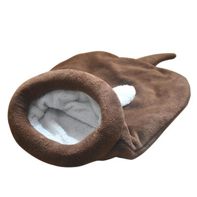 

Warm Fleece Cute Cat Sleeping Bag Dogs Puppy Pets Mat Bed Kennel House