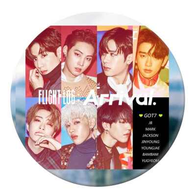 

KPOP GOT7 Tinplate Badge Cute Cartoon Brooch Bag Pendant Boys Girls Accessories Hot Gift for Fans