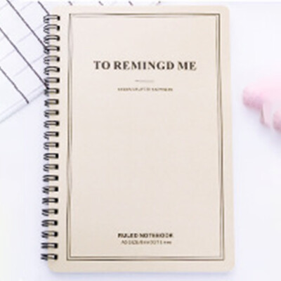 

A5 Size Spiral Coil Notebook Diary Vintage Student Note Book School Supplies