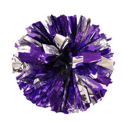 

〖Follure〗Metallic Foil And Plastic Ring Handheld Pom Poms Cheerleading Party Decor