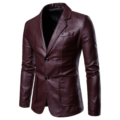 

Toponeto Mens Casual Business Wedding Long Sleeve Solid Color Suit Coat Jacket