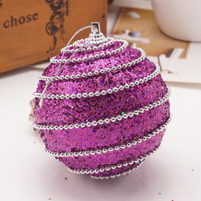 

Siaonvr Christmas Rhinestone Glitter Baubles Ball Xmas Tree Ornament Decoration 8CM