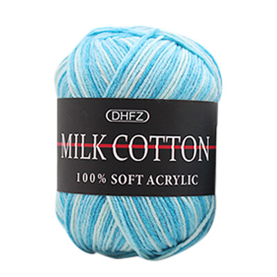 

Toponeto Colorful Hand Knitting 50g Knitting Crochet Milk Soft Baby Cotton Wool Yarn A