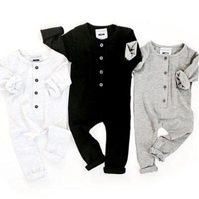 

Newborn Toddler Baby Boy Girl Long Sleeve Cotton Romper Bodysuit Jumpsuit Outfit
