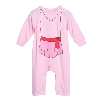 

Kids Baby Girls Dress Print Long Sleeve Rompers Jumpsuit Bodysuit Outfit