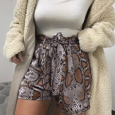 

Tailored Fashion Women High Waist Snake Print Bandage Sport Shorts Pants Casual Leggings