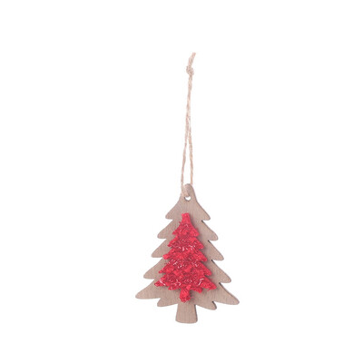 

Tailored Christmas Decorations Wooden Pendants Small Ornaments Hanging Dress Up