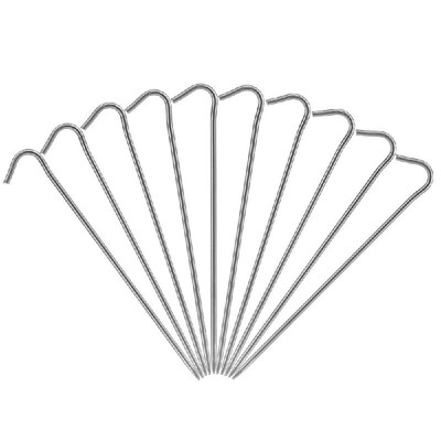

6pcs10pcs Titanium Tent Pegs Titanium Tent Nails Outdoor Camping Tent Stakes Bend Hook