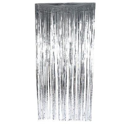 

Birthday Wedding Party Reusable Foil Tinsel Fringe Curtain Doorway Room Hanging Decoration Foil Curtains