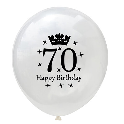 

FUNNYBUNNY 12 Inch Transparent Crown Birthday Latex Confetti Balloon 30 40 50 Birthday Balloon Birthday Party Decorations Adult
