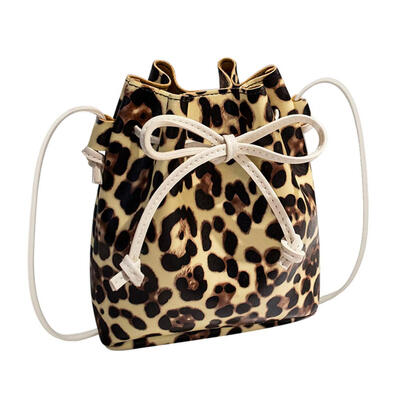 

Women Animal Print Leather Crossbody Drawstring Bag Shoulder Bucket Bags