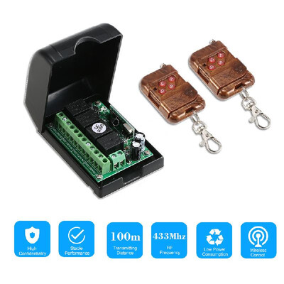 

Smart Home 433Mhz RF DC 12V 4CH Learning Code Wireless Remote Control Switch Relay Receiver Transmitter Universal Remote Switch Sy