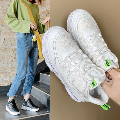 

Old shoes female ins Korean version of the mesh breathable thick bottom wild students running spor