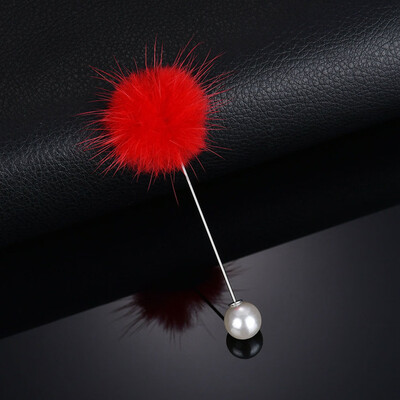 

Clothing Accessories Brooch Hair Ball Pearl Brooch Cardigan Pin
