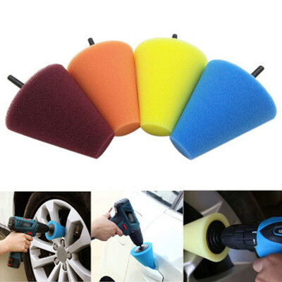 

Foam Sponge Burnishing Polishing Cone Shaped Buffing Pads For Car Wheel Hub Trim