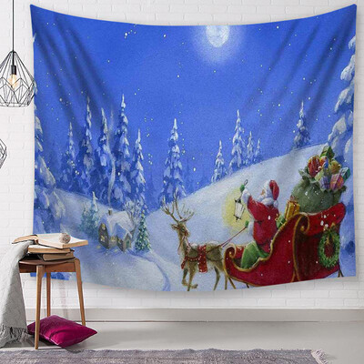

〖Follure〗Christmas Tapestry Santa Print Wall Hanging Tapestry Art Home Decor
