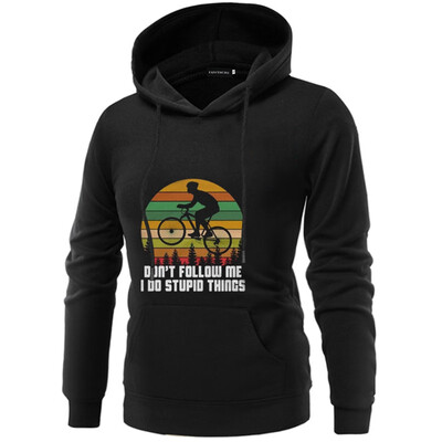 

Follow Me I Do Stupid Things Funny Letter Print Retro Pattern Print Sweatshirt Long Sleeve Loose Pullover Hoodie Women Casual Tops